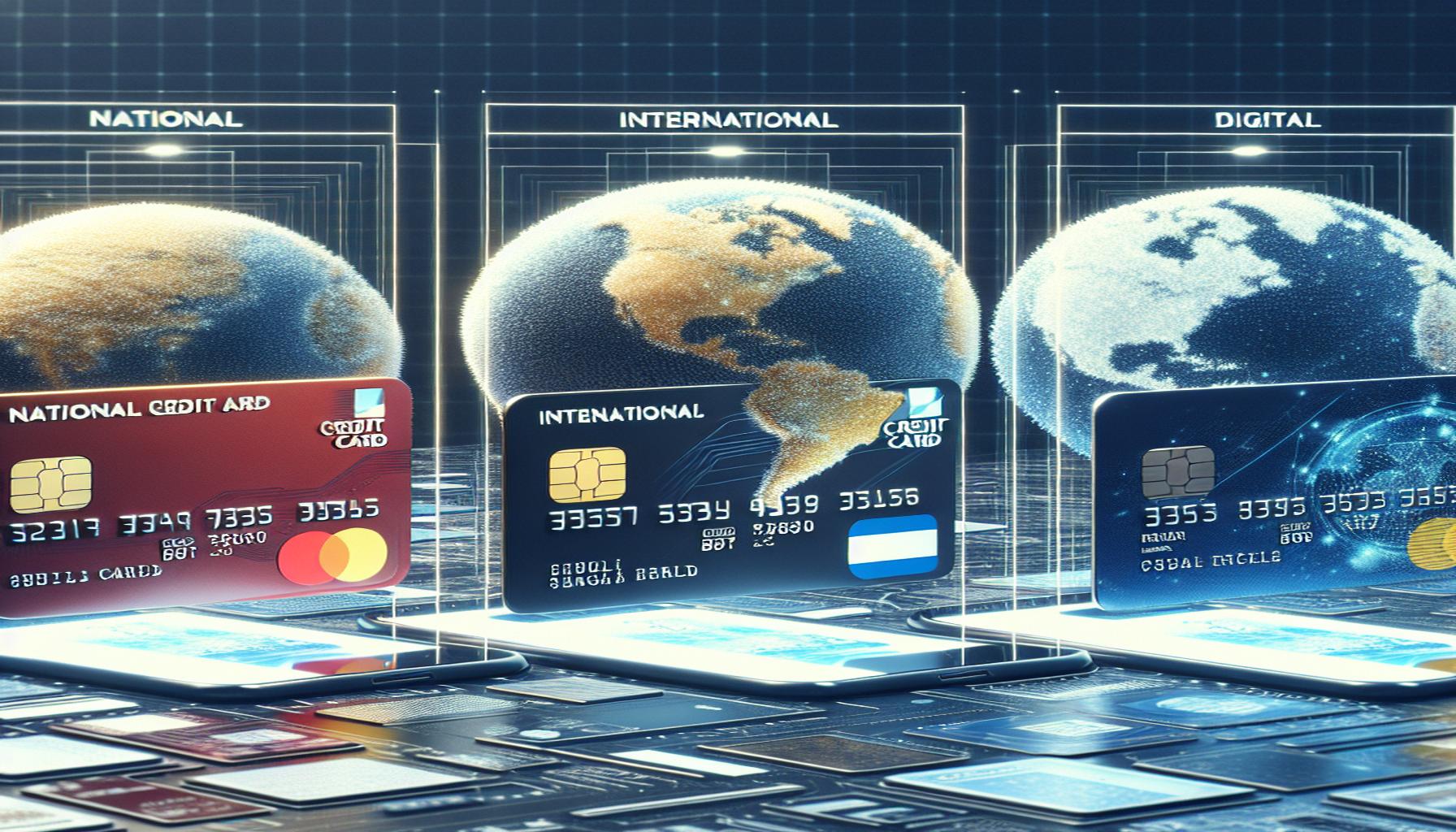Diferencias entre tarjeta de crédito nacional, internacional y digital